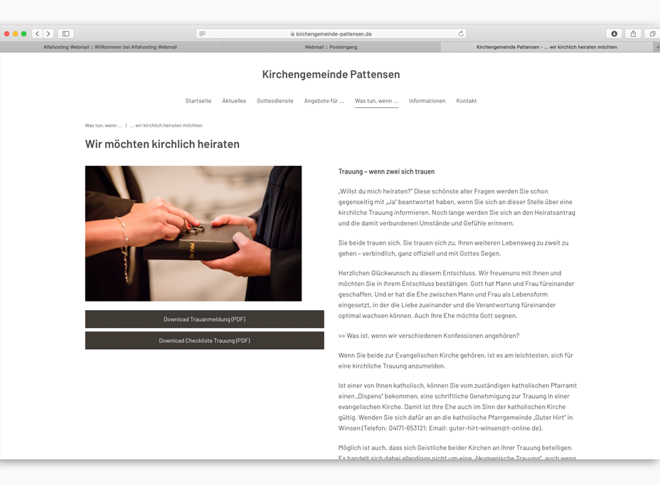 Homepage Kirchengemeinde Pattensen