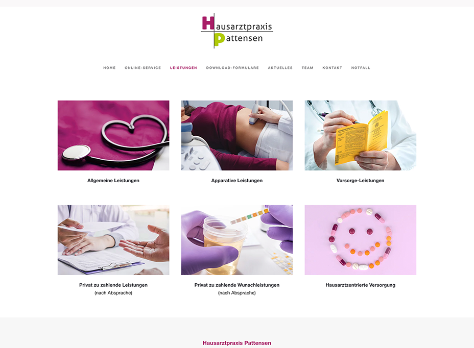 Homepage Praxis Pattensen