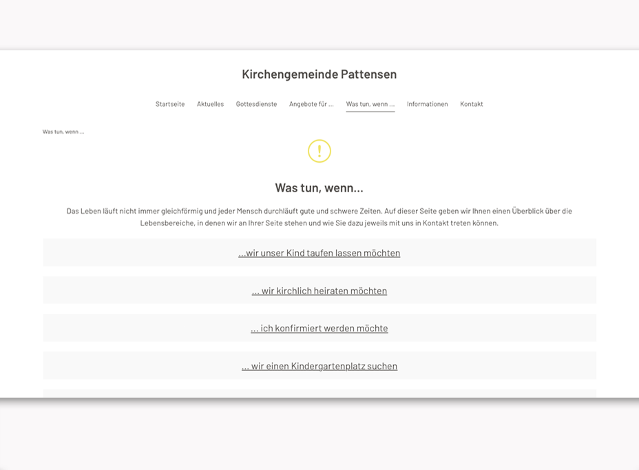 Homepage Kirchengemeinde Pattensen