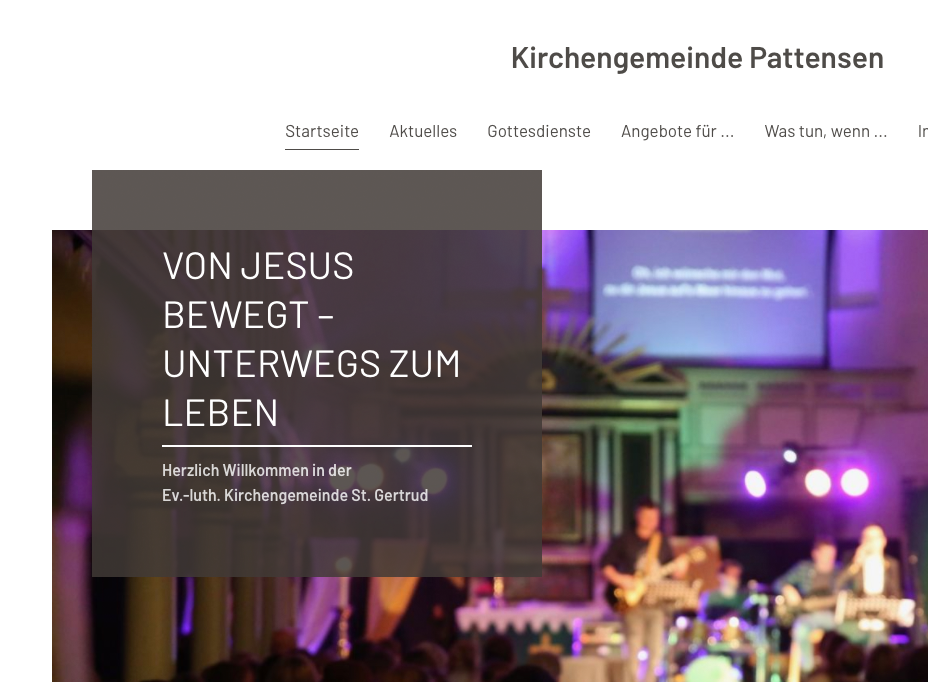 Homepage Kirchengemeinde Pattensen